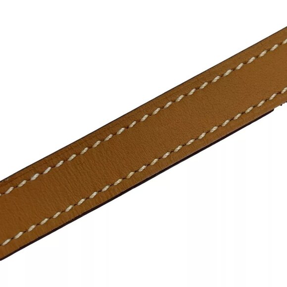 Auth HERMES Sellier Looping Replacement Strap Bracelet Brown Leather - Picture 11 of 16